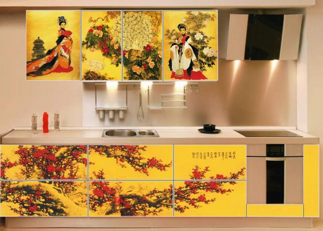 impressão de fotos em fachadas de cozinha