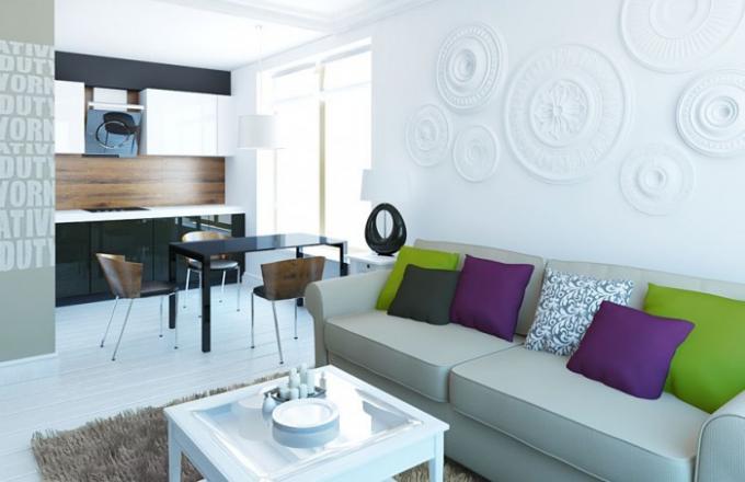 A cozinha elegante pode acomodar até 18 m². m