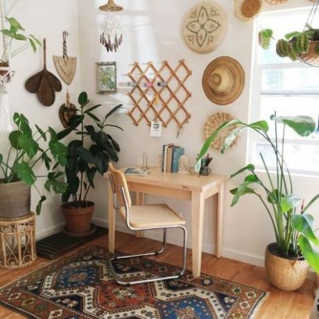 11 ideias de estilo Boho para seu escritório em casa