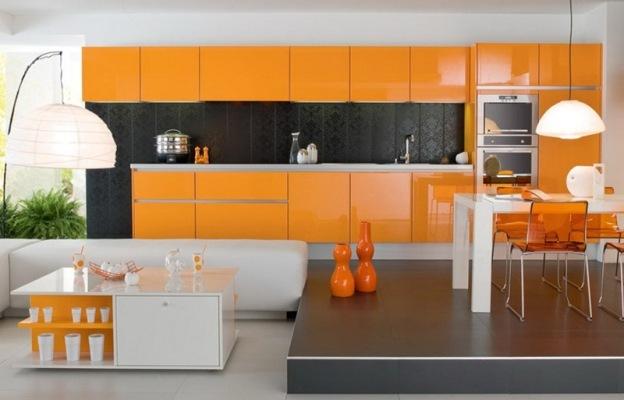 Cozinha branco-laranja (42 fotos), laranja-cinza: como criar um design com suas próprias mãos, instruções, tutoriais de fotos e vídeo