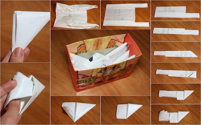 master class em dobrar pacotes triângulo. Foto /: lesat-scorpio.livejournal.com. 