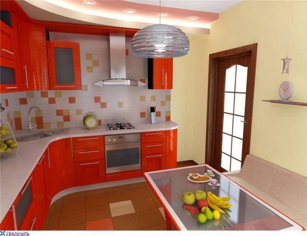 O uso habilidoso de superfícies arredondadas, luz, paleta de cores e vidro e sua pequena cozinha pode se tornar um lugar muito aconchegante e favorito para encontros amigáveis