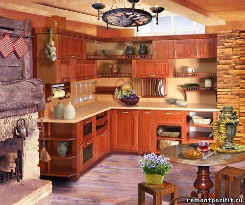 Cozinha de estilo campestre é ideal para uma casa particular