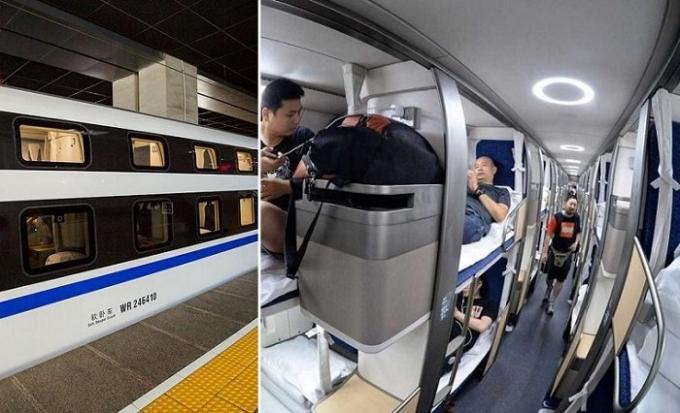 A China lançou uma seqüência trem noturno de longa distância.