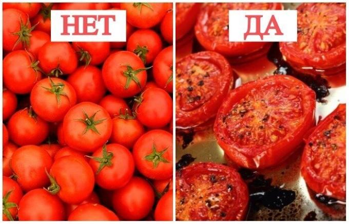 tomates cozidos são os mais úteis.