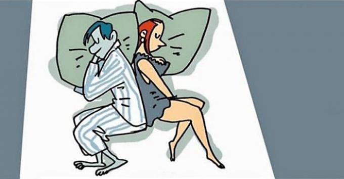 
Postura durante o sono caracteriza as relações dentro casais