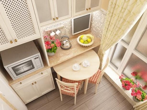 As cores claras são a solução mais correta para "expandir" o espaço de uma pequena cozinha