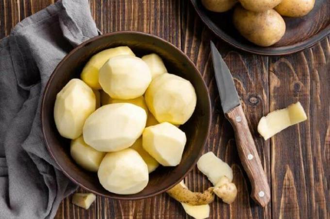 receita fundamental para um delicioso batatas.