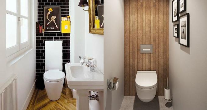 10 idéias inteligentes para a concepção de pequenas casas de banho