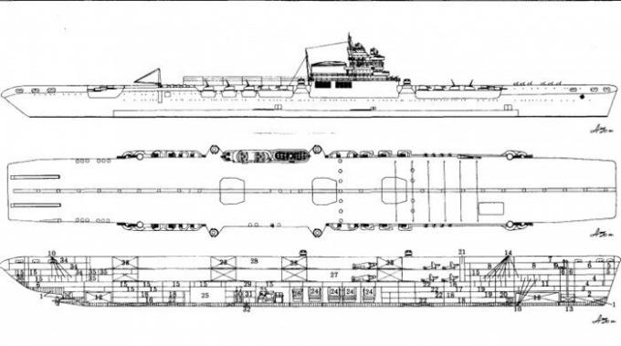 USS desenhos. / Foto: worldofwarships.ru