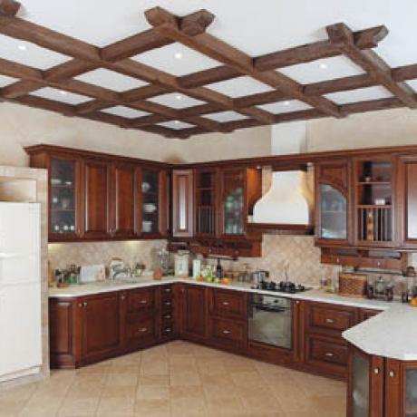 Decoração de teto na cozinha (42 fotos) - o que escolher?