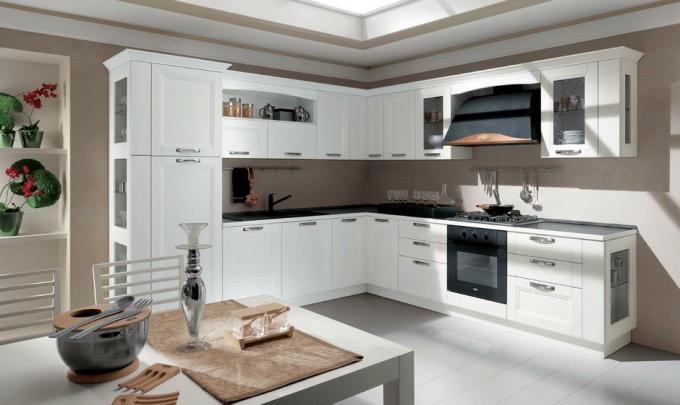 Cozinha em branco (48 fotos): como decorar o interior com as próprias mãos, instruções em vídeo, foto e preço