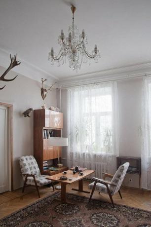 arquitetos de interiores soviéticos mantiveram no apartamento.