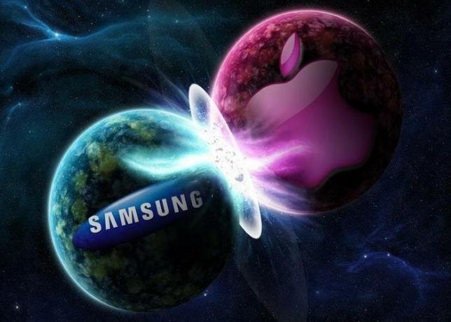 Apple contra a Samsung.