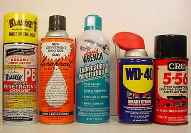 Ponto agente WD-40 e seus análogos. | Foto: popularmechanics.com.