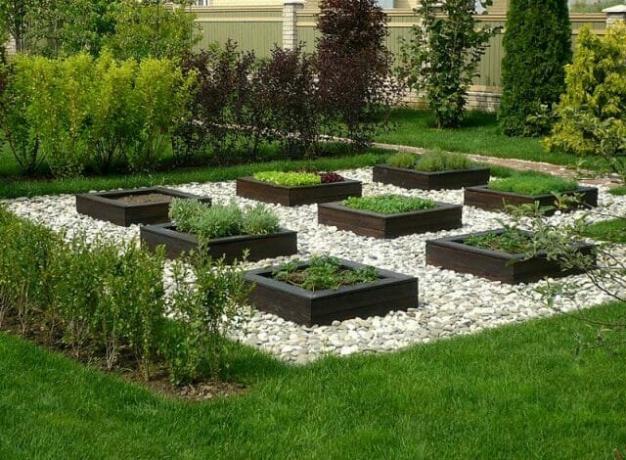 Vime e tijolos: o jardim ideal afiação