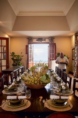 A magnífica sala de jantar, que é sempre cheia de convidados. | Foto: Thiago Molinos (Tiago Molinos).