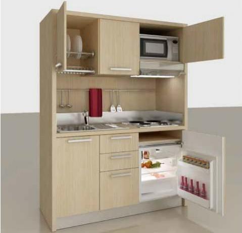 Para pequenos escritórios, é melhor usar uma kitchenette.