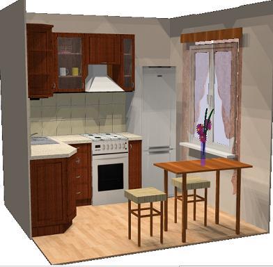 Pequena cozinha: móveis - 6 metros é o suficiente para tudo que você precisa.