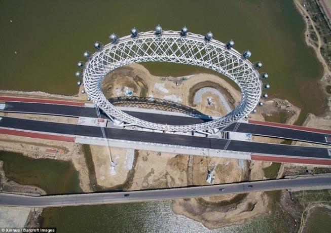 Os chineses construíram primeira roda-gigante do mundo sem eixo