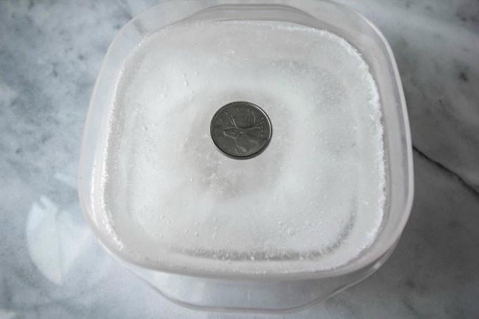 O método de "moedas no congelador"