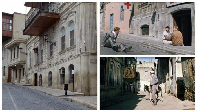  O mais interessante cena de comédia "estrangeiro" "Diamond Hand" foi filmado nas ruas de Baku (Azerbaijão). 