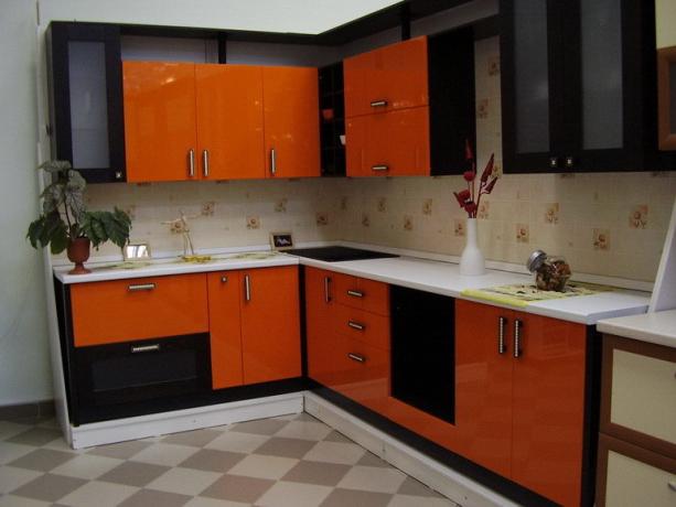Cozinha preta e laranja (53 fotos), design faça você mesmo: instruções, tutoriais de fotos e vídeo, preço